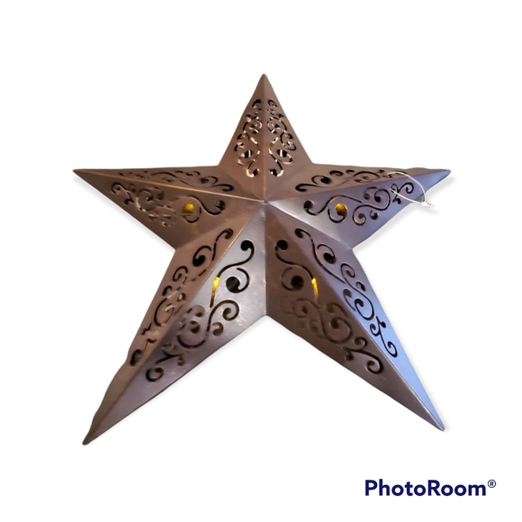 Other - Decor Primitive Farmhouse Star Battery Operated Hanging Sign New Without tag